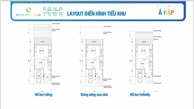 Mặt bằng Phân khu Sông Town Caraworld Cam Ranh